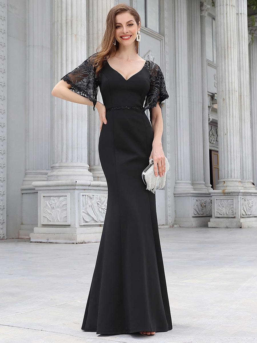 Black Concert Dresses #style_EP00550BK