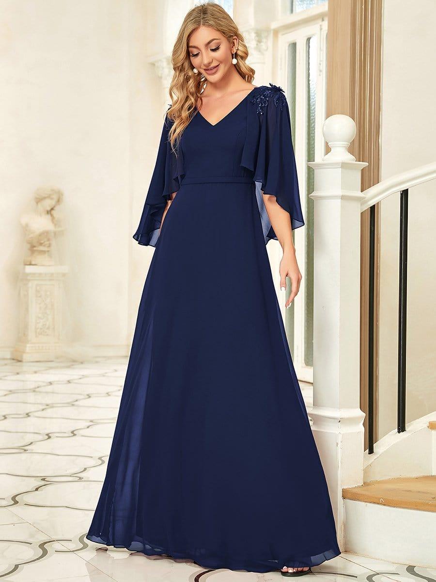 Ever Pretty Chiffon Bridesmaid Dresses Floor Length for Wedding