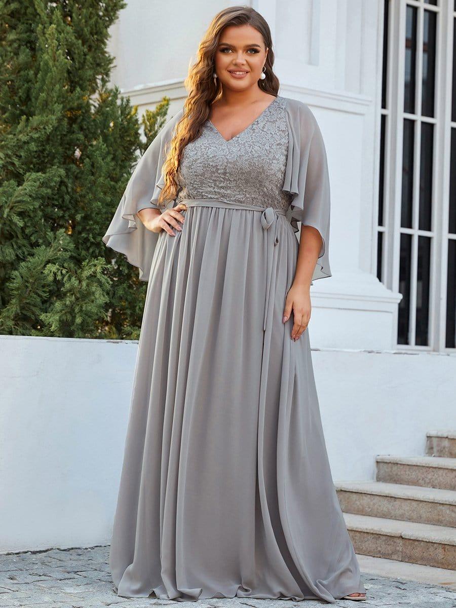 Grey Formal Plus Size Dresses Ever Pretty US