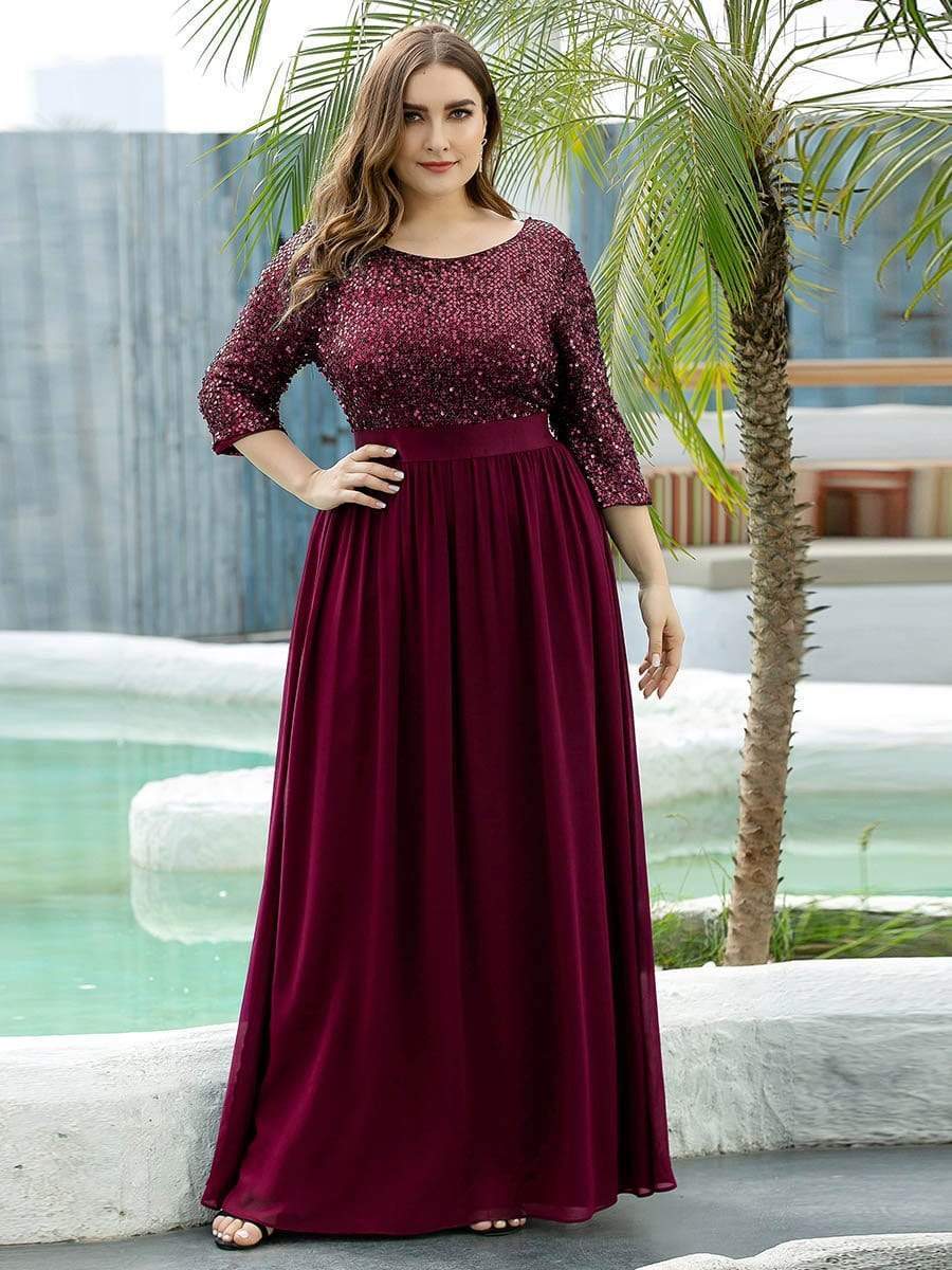  Women's Plus Size Off Shoulder Puff Sleeve Sequin Formal Maxi  Dress Evening Party Gowns Black : Clothing, Shoes & Jewelry