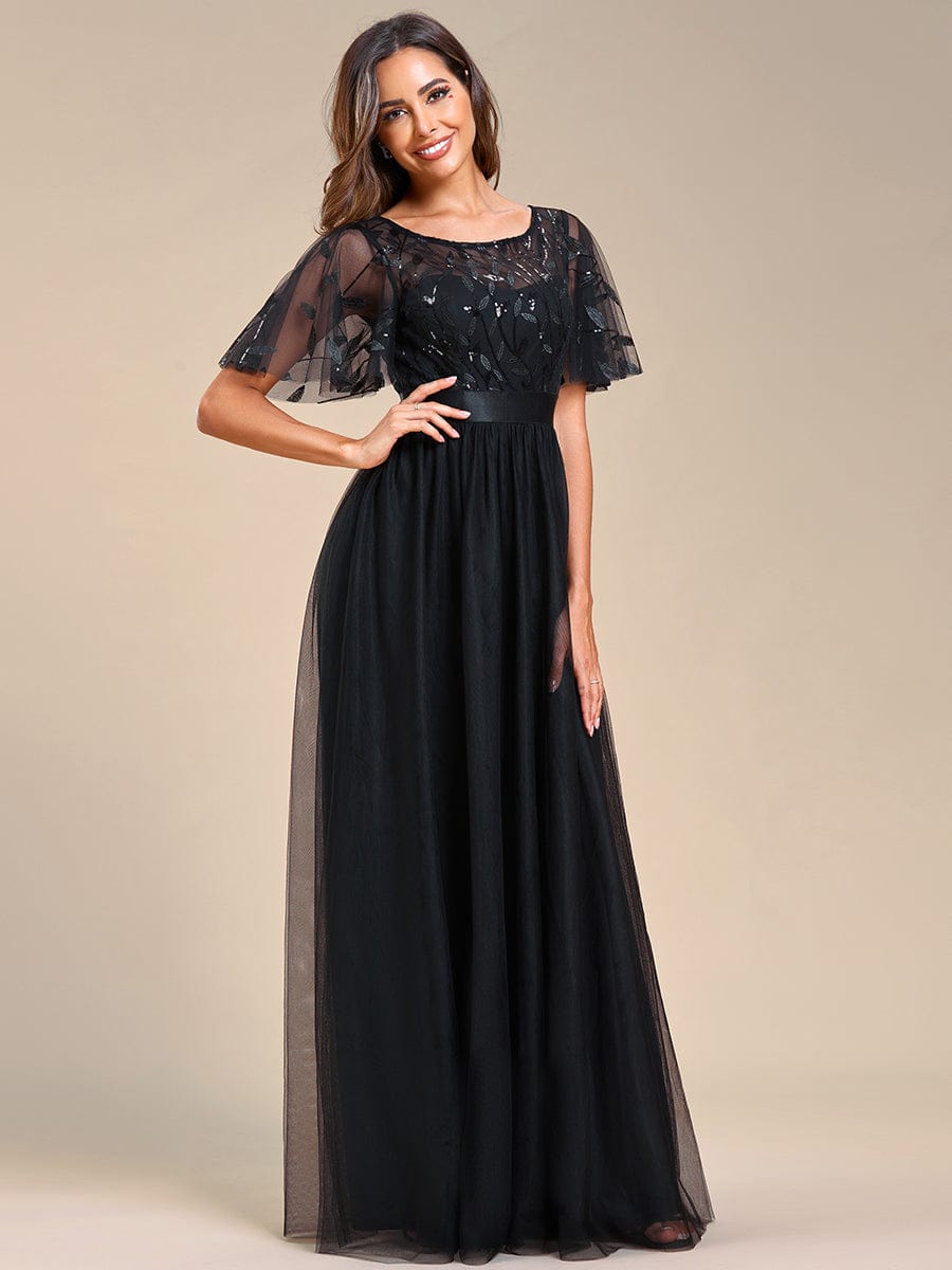 Black Concert Dresses #style_EP00904BK