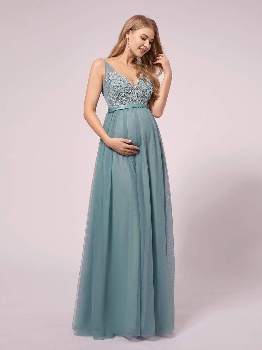 Long party dresses for pregnant ladies best sale