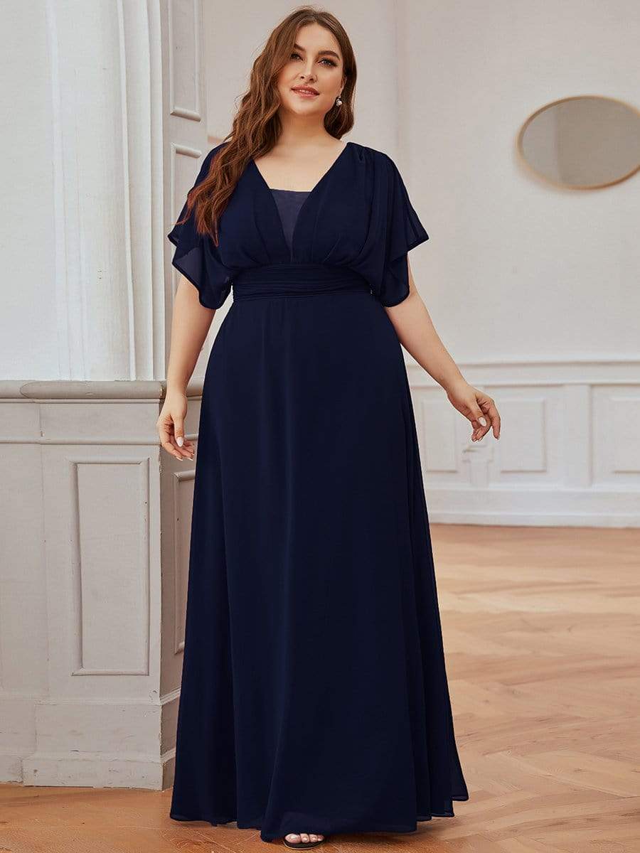 Evening fashion maxi dresses for weddings plus size