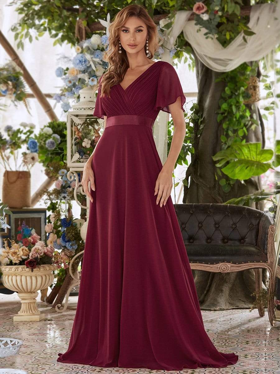 Affordable u0026 Beautiful Burgundy Bridesmaid Dresses - Ever-Pretty US