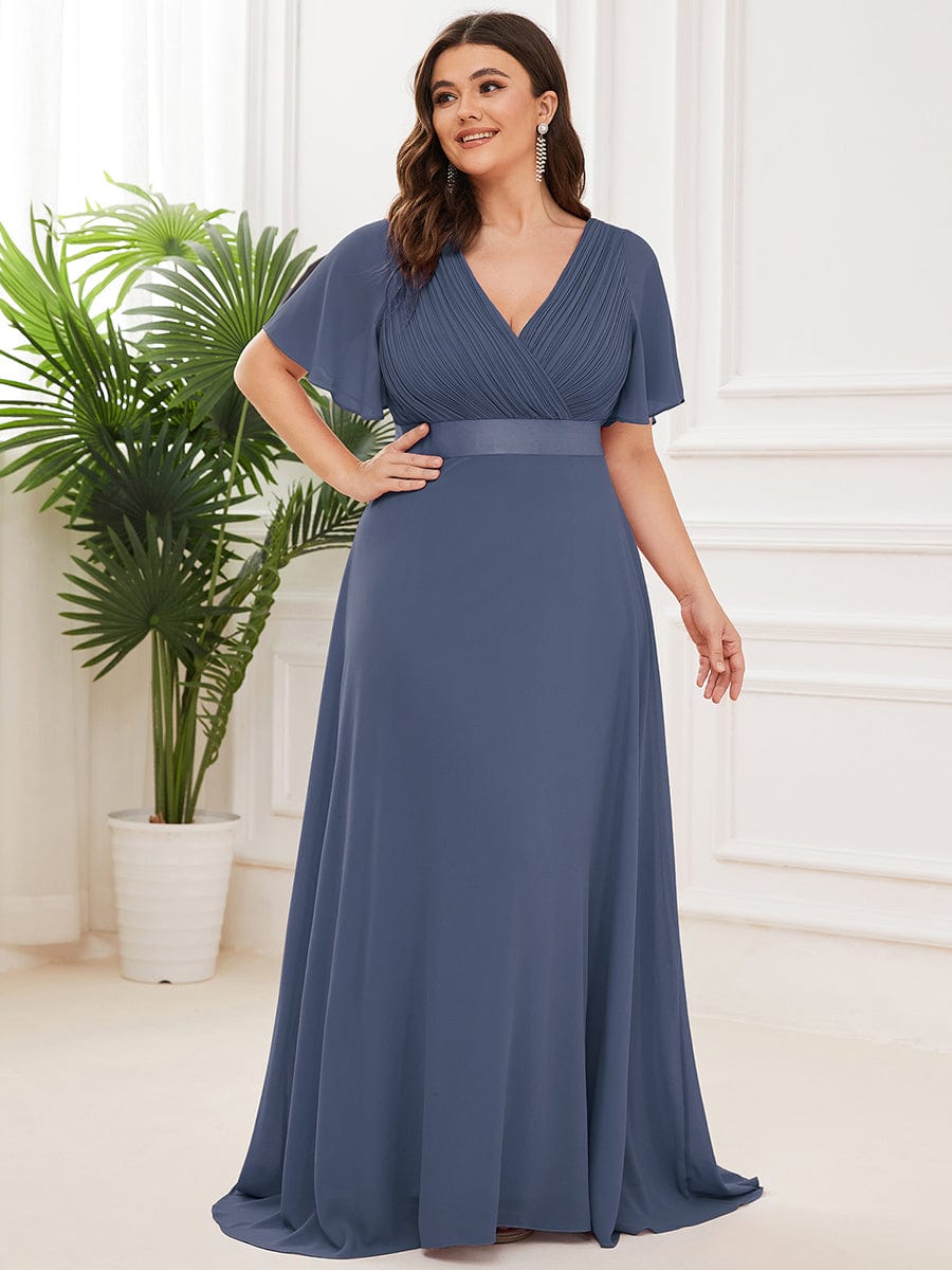 Hot Sale Plus Size Empire Waist Evening Dress - Ever-Pretty US