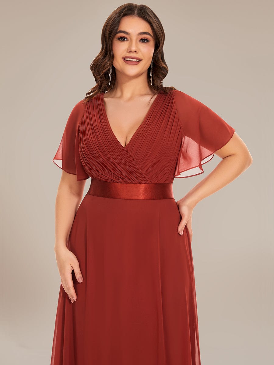 Hot Sale Plus Size Empire Waist Evening Dress - Ever-Pretty US