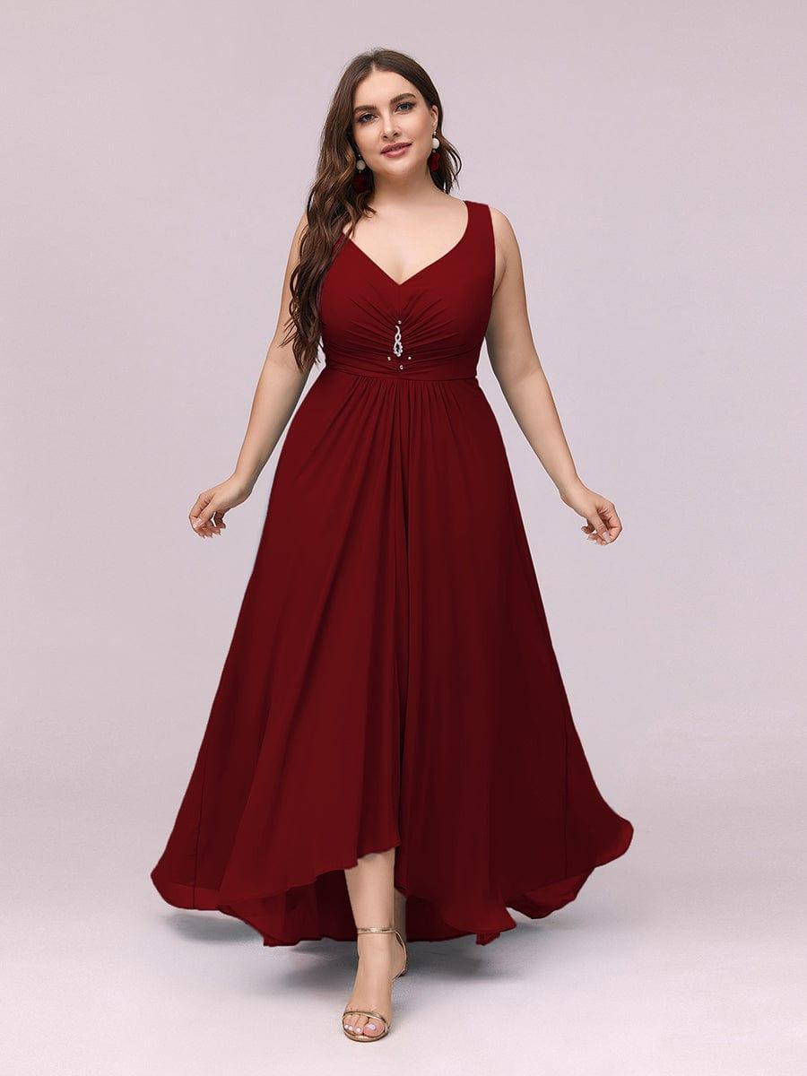 Ever Pretty Stylish V Neck High Low Chiffon Evening Party Dress