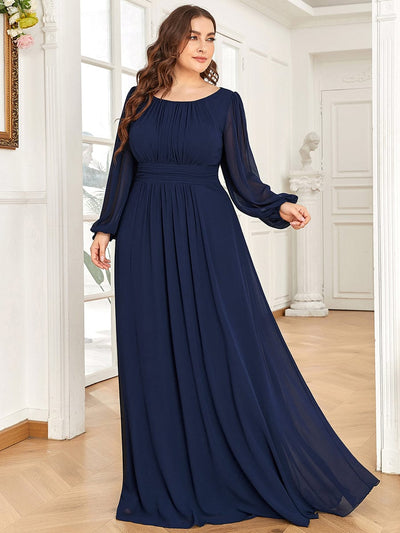 Custom Size Chiffon Puff Sleeve Empire Waist Bridesmaid Dress - Ever ...