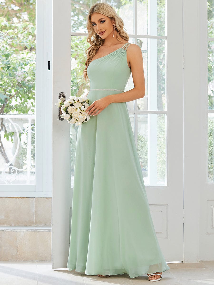 Sage Green Bridesmaid Gowns #style_ES01732MG