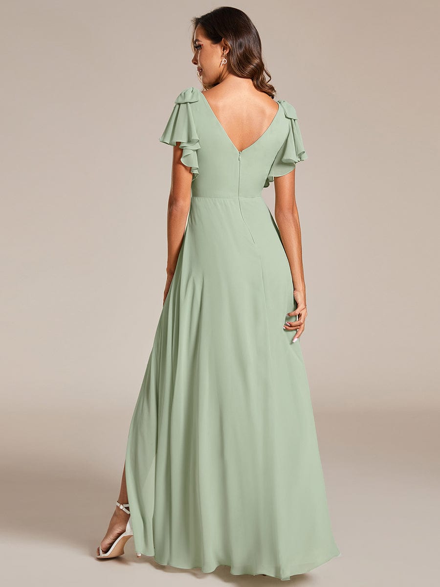 Sage Green Bridesmaid Gowns #style_ES02080MG