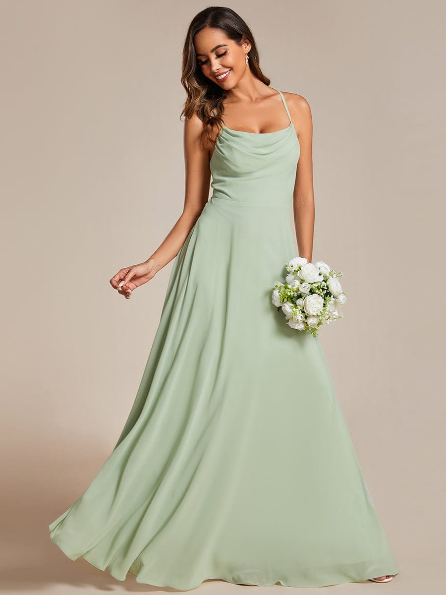 Sage Green Bridesmaid Gowns #style_ES02094MG