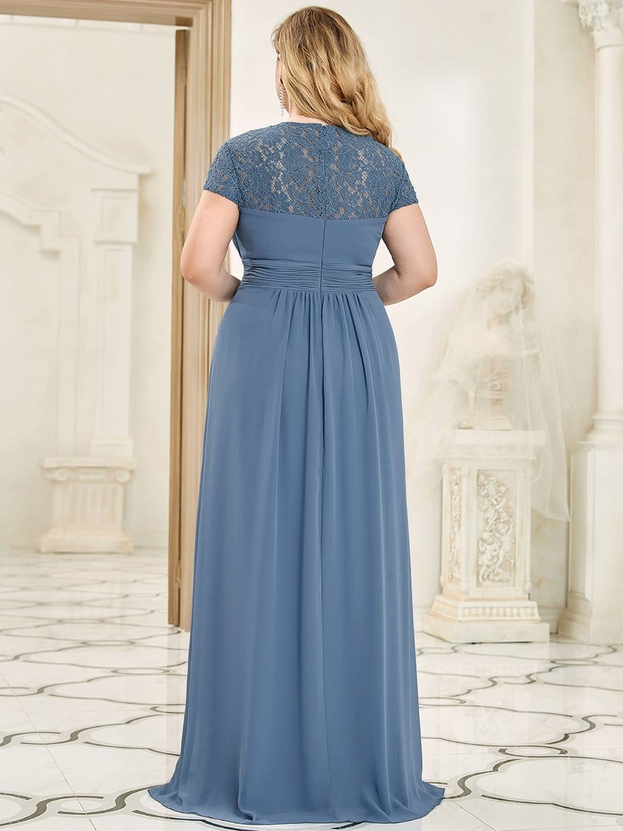 Chiffon Ruched Sweetheart A-Line Bridesmaid Dress #color_Dusty Navy 