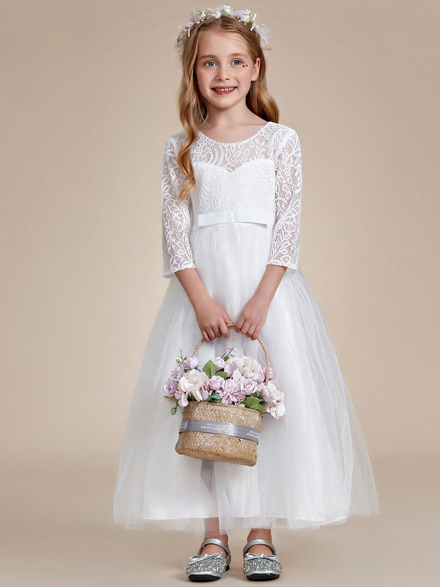 Flower girl dresses lace long sleeve best sale