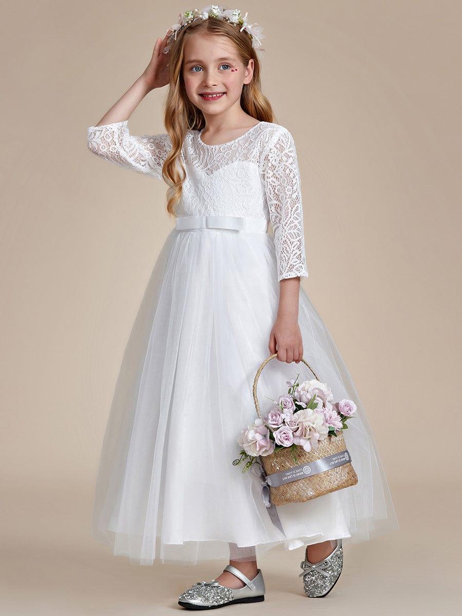 Flower girl dresses with sleeves online