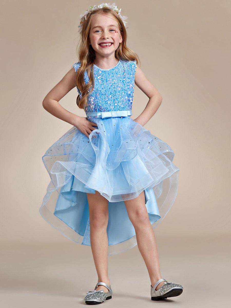 Adorable Polka with Sequin Bow Flower Girl Dresses Ever Pretty US