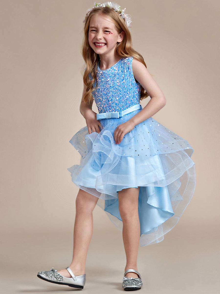 Adorable Polka with Sequin Bow Flower Girl Dresses Ever Pretty US