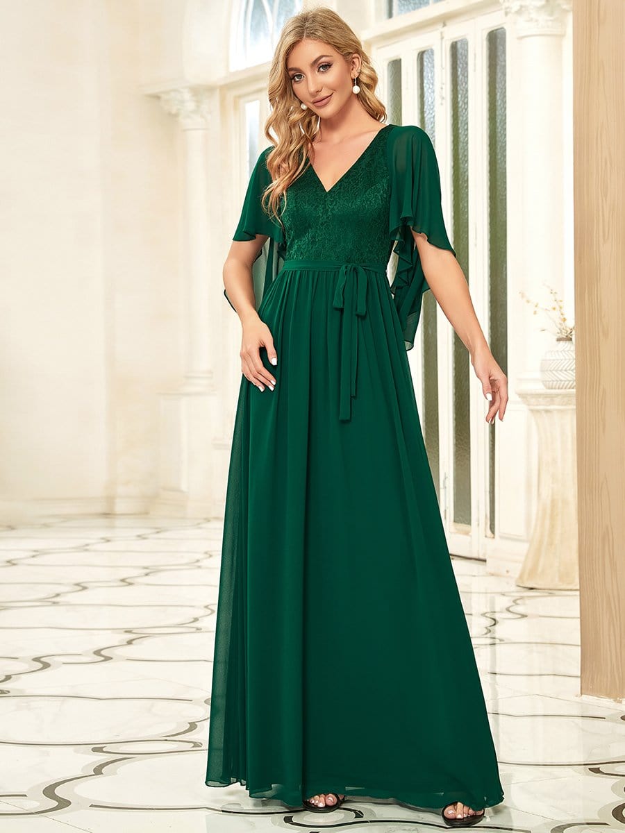 Dark Green Concert Dresses #style_EP00640DG